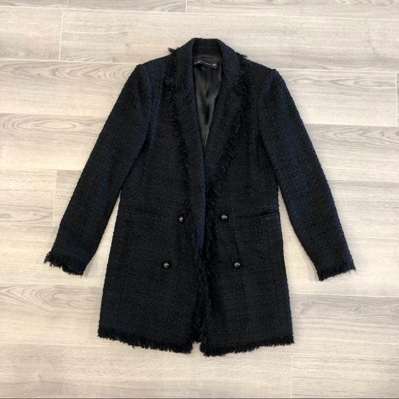 3/4 Length Tweed Coat - Picture 3 of 7